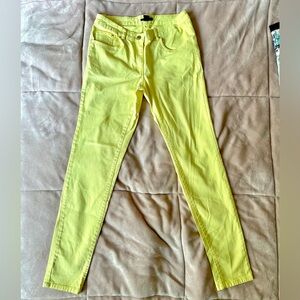 Women’s Size 10 Bright Yellow Straight Leg Jeans